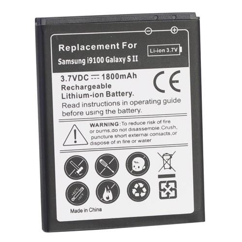 Bateria de 1800 mAh para Samsung Galaxy i9100