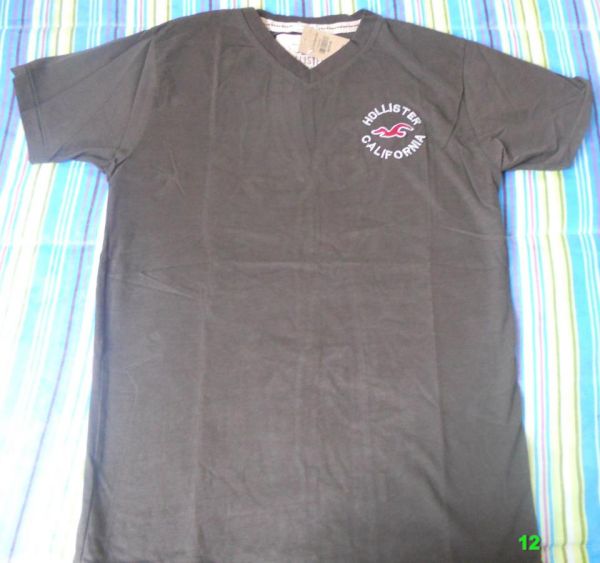CA10 - Camiseta Hollister Marrom Tamanho M