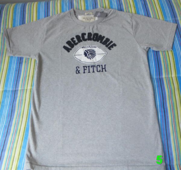 CA04 - Camiseta Abercrombie Cinza Tamanho L