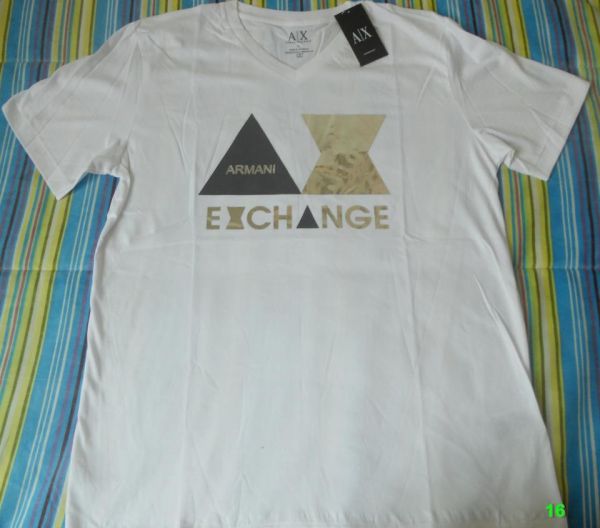 CA16 - Camiseta Armani Branca Tamanho L